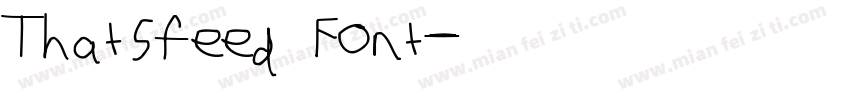 Thatsfeed Font字体转换